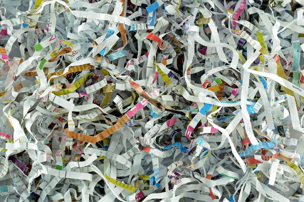 shredded paper
